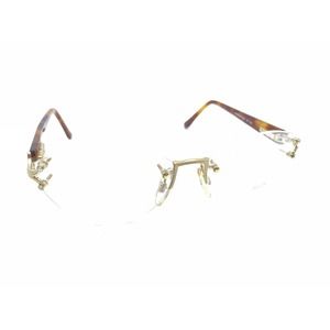 Filos NEW Vintage 6503 2H01 Gold Brown Rimless Eyeglasses Frames 57-16 130 Italy